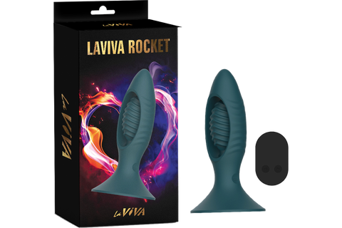 LaViva Rocket Butt Plug w/ Remote Control - Tea