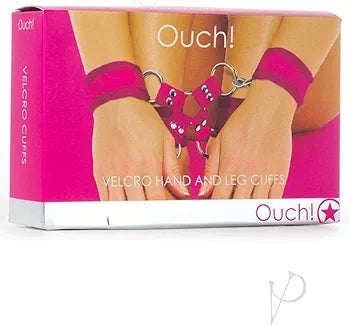 Ouch! Velcro Hand & Leg Cuffs - Pink