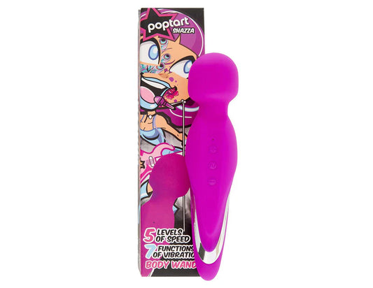 Celebrity Knights Poptart Shazza Rechargeable Body Wand - Purple