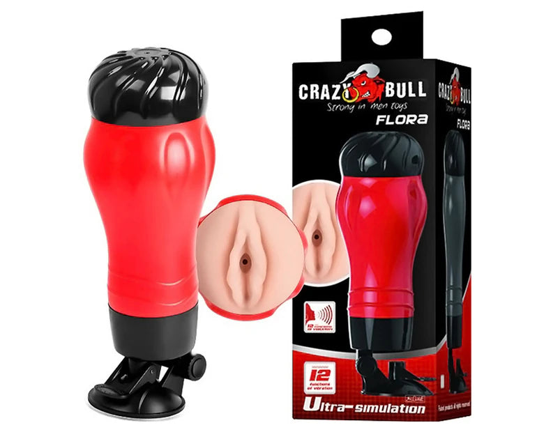 Crazy Bull Flora Masturbator - Red/Black