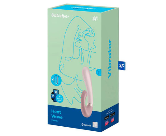 Satisfyer Heat Wave Connect App Rabbit Vibrator - Mauve