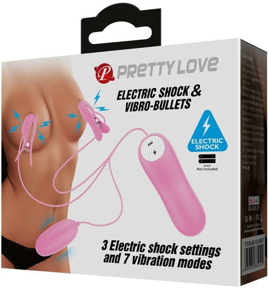 PRETTY LOVE Shock Fun Remote Control Electric Impluse Wearable Bullet Vibrator