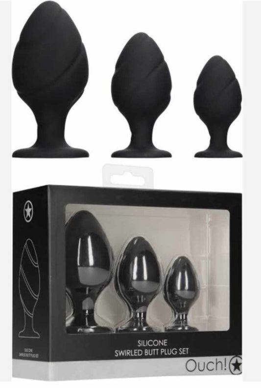 Ouch silcone triple pack buttplug