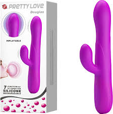Inflatable rabbit vibrator